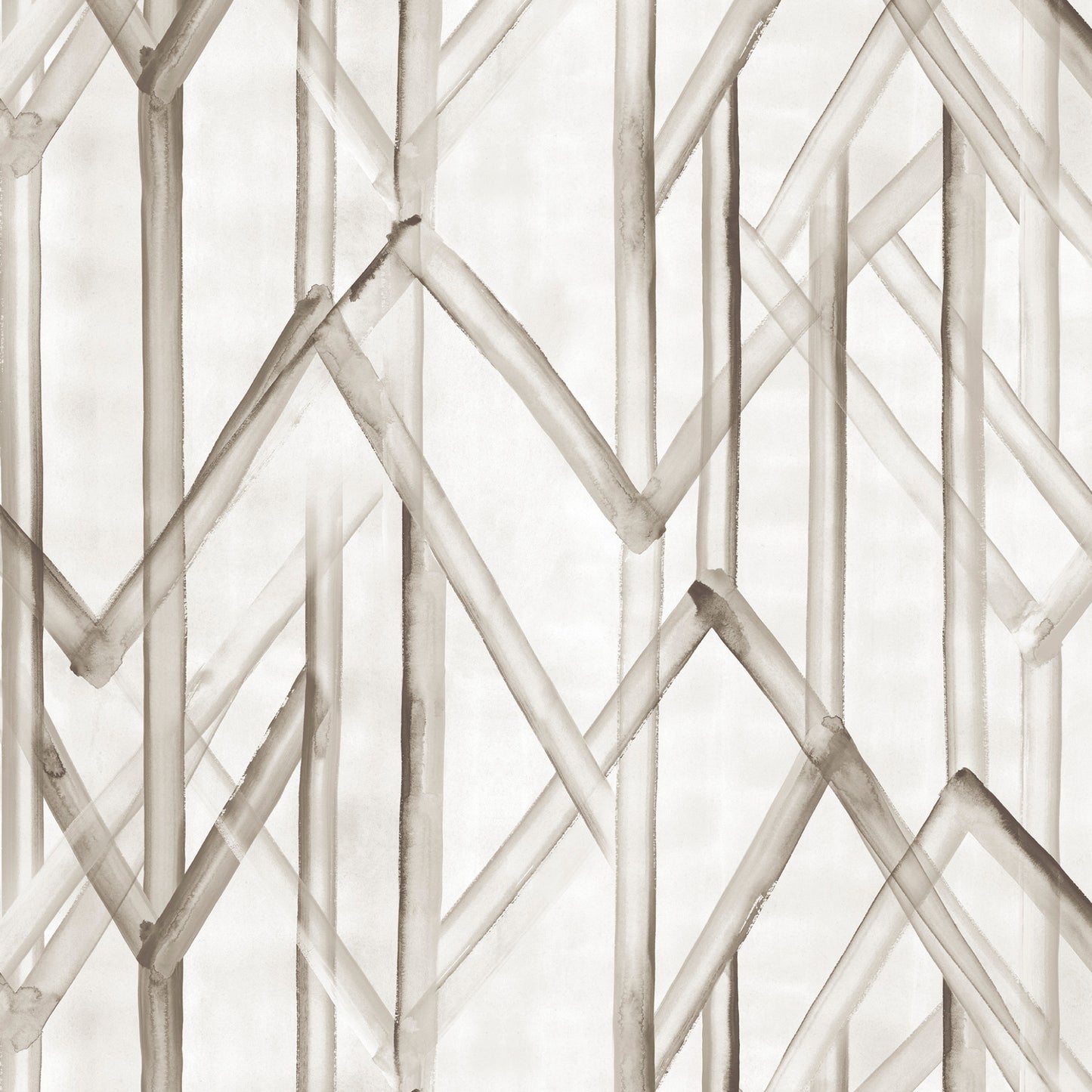 Geometric pattern of tan interlocking lines on a light background