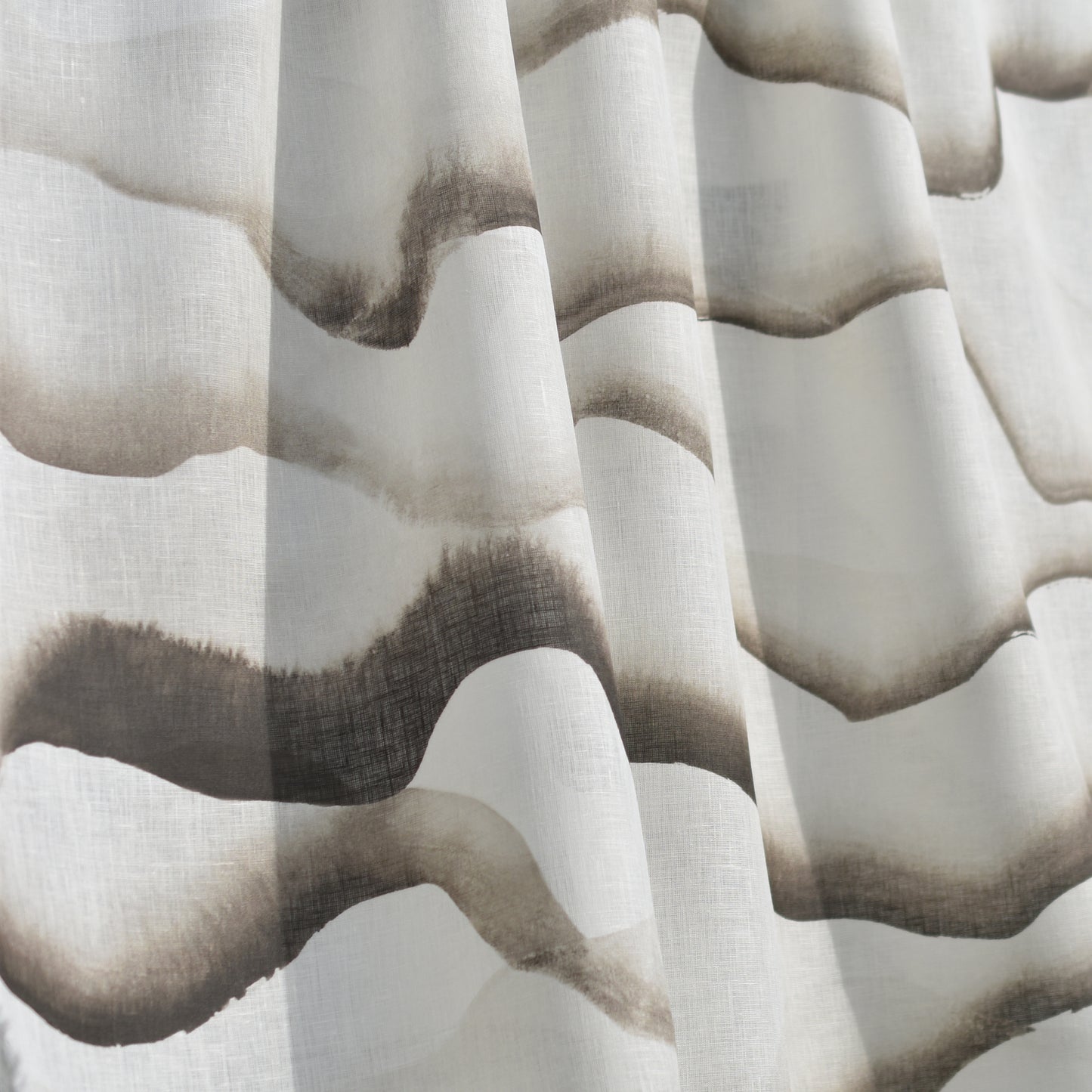 Close-up of textured fabric with wavy pattern