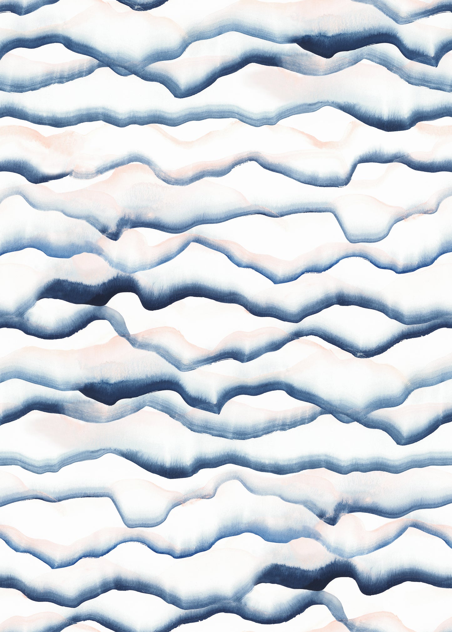 Wavy pattern with blue and white colors