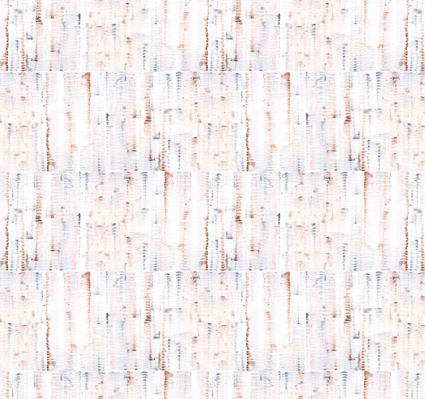 Textured pattern with vertical lines in brown, pink, blue, and white on a light background