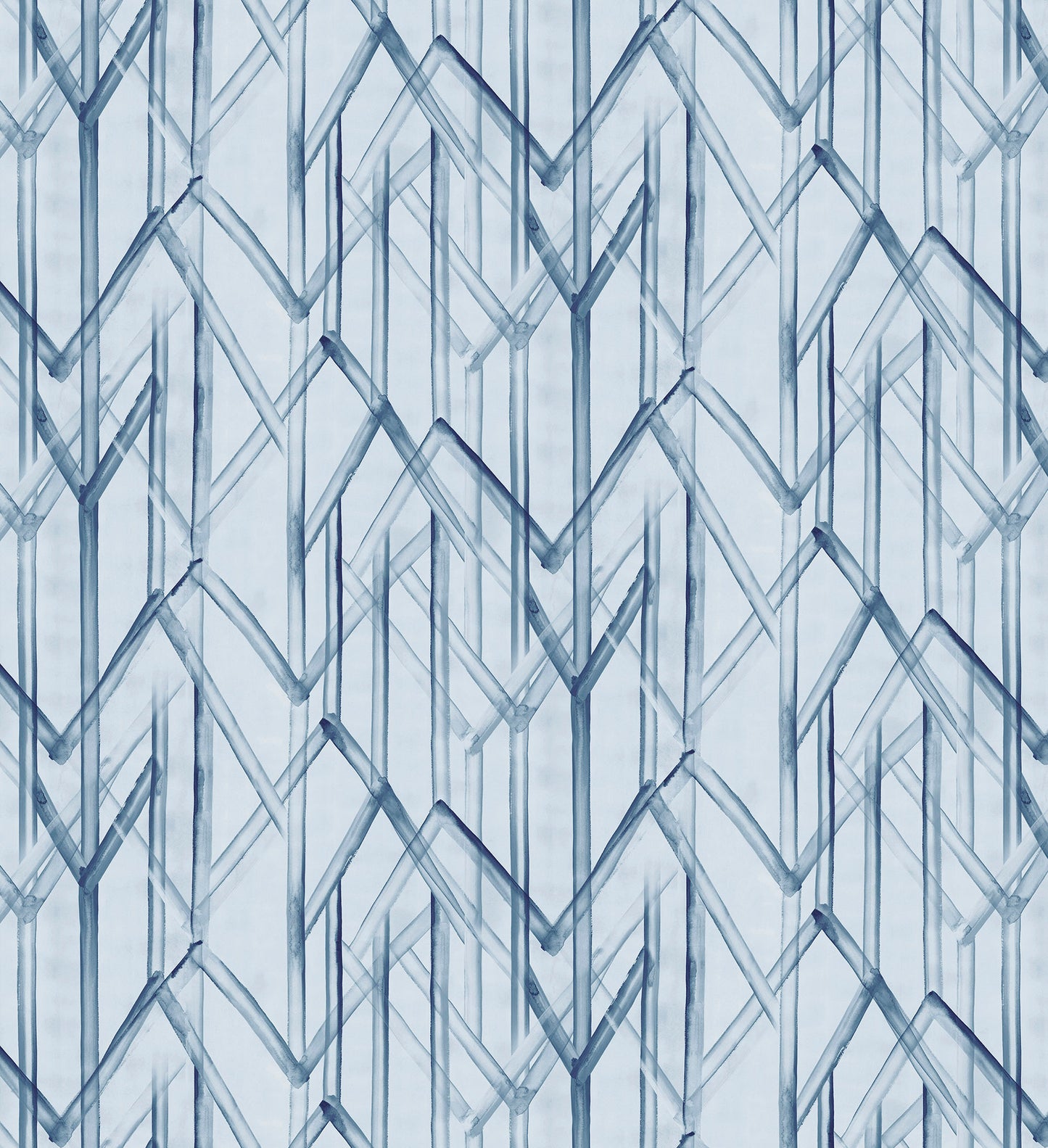 Geometric pattern with blue lines on a light blue background