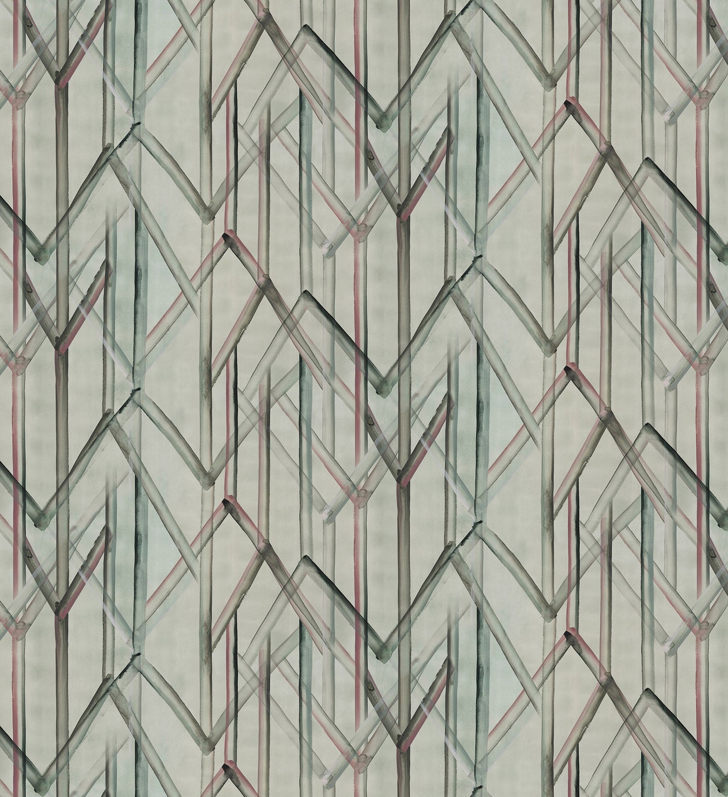 Geometric pattern with lines on a light green background