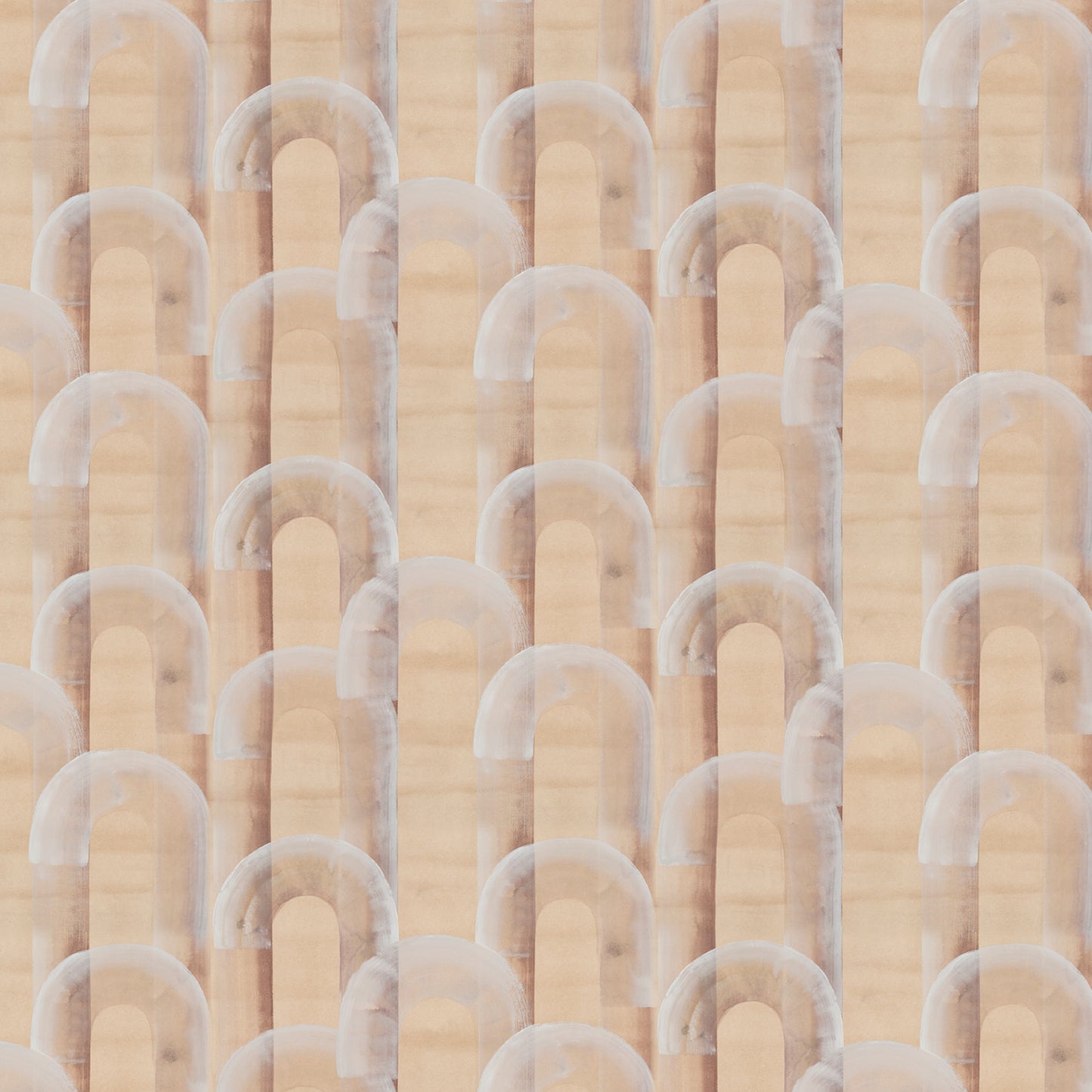 Pattern arches on beige background
