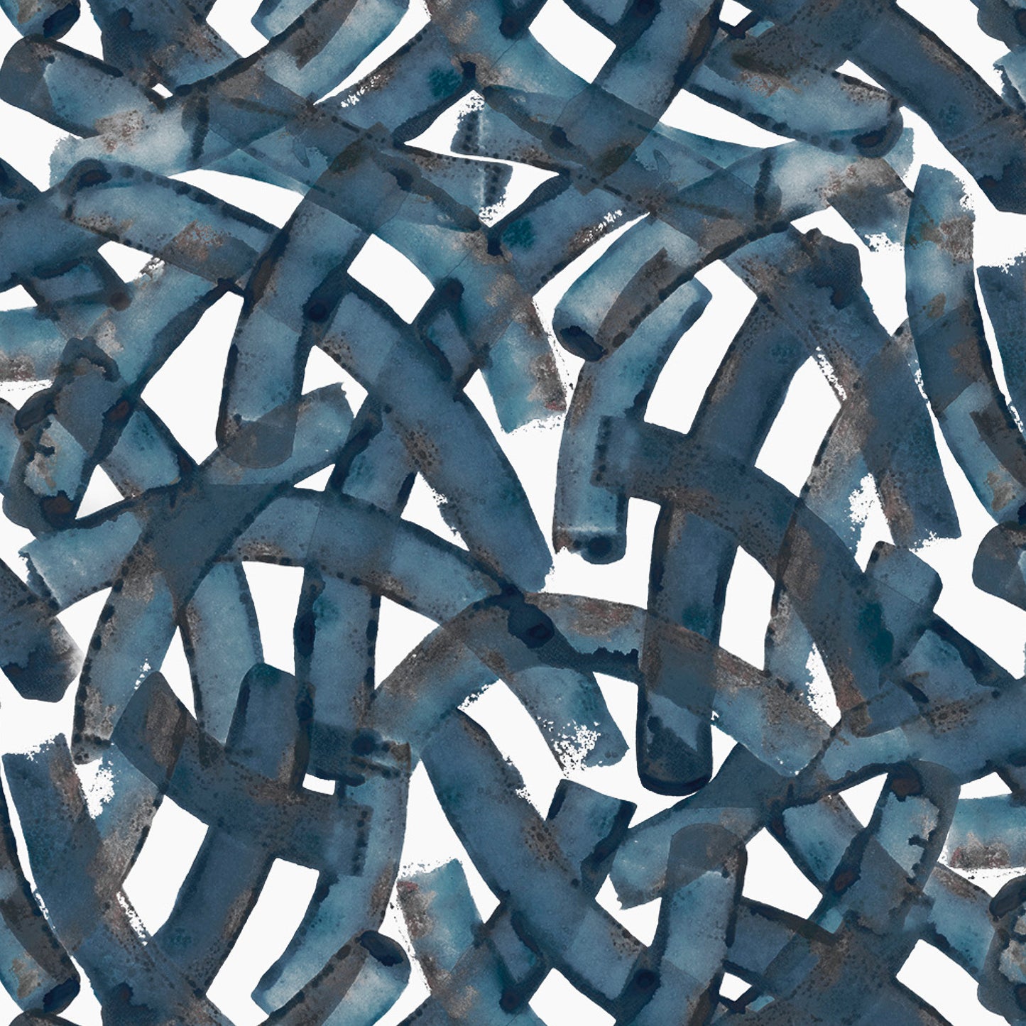 Blue abstract pattern on a white background