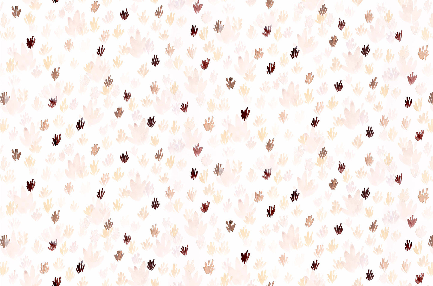 Small flowers in brown on white background