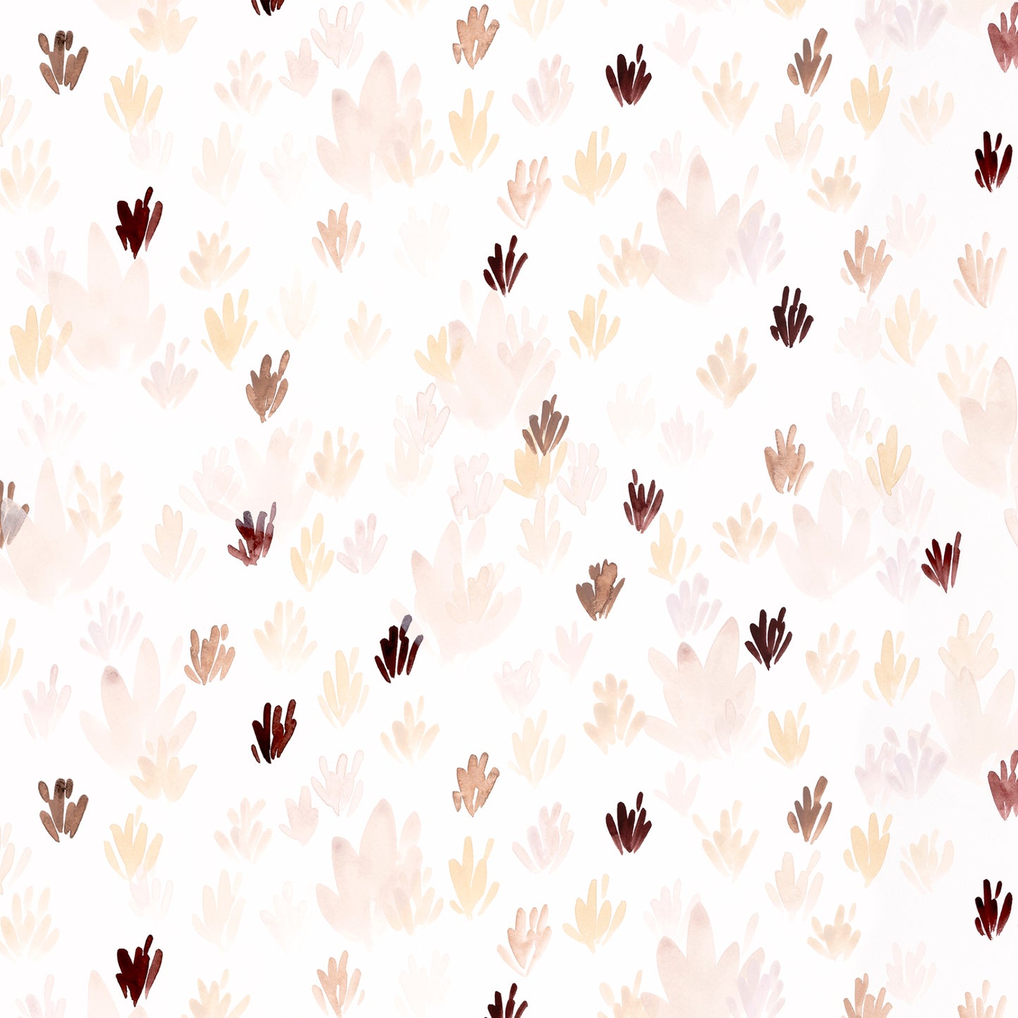 Brown flowers on white background