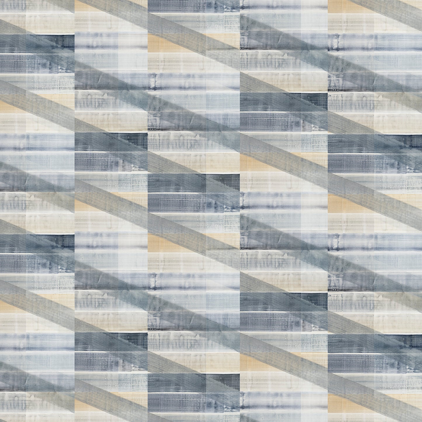 Zigzag pattern with blue, beige, and gray colors