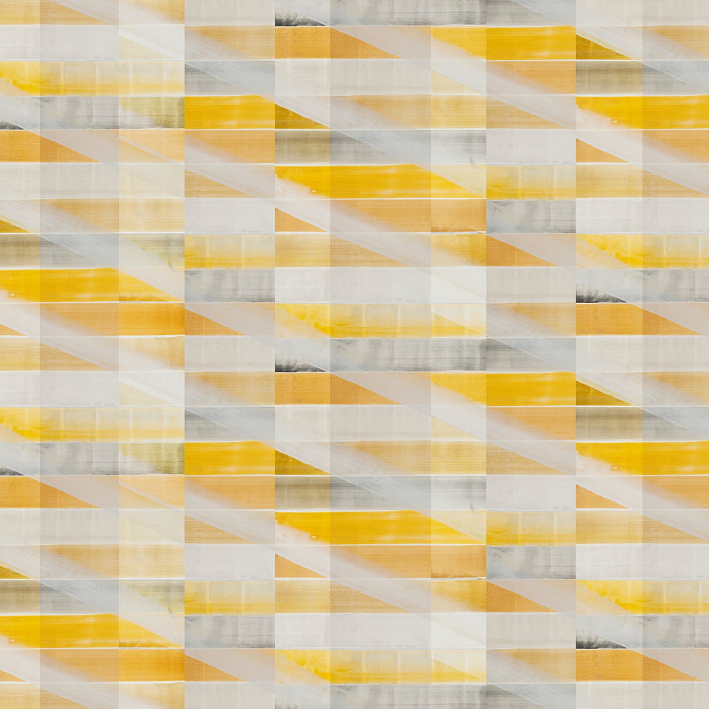 Geometric pattern of yellow and gray tiles
