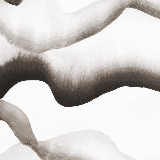 Wavy design in brown on a white background