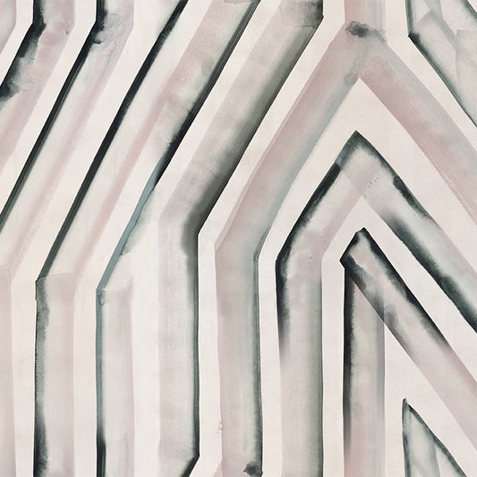 Geometric pattern with wavy lines in neutral colors