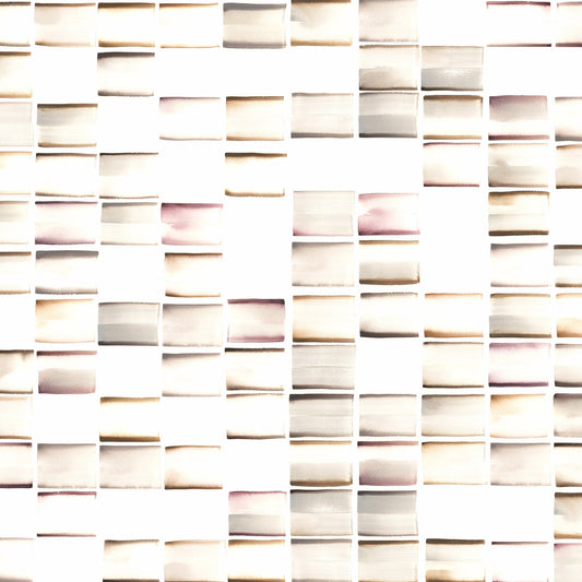 Pattern of tan rectangular tiles in a grid on a white background