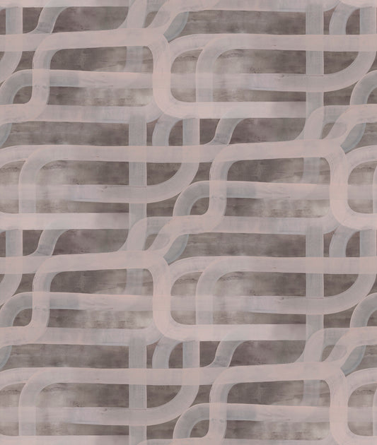 Curved line pattern on brown background