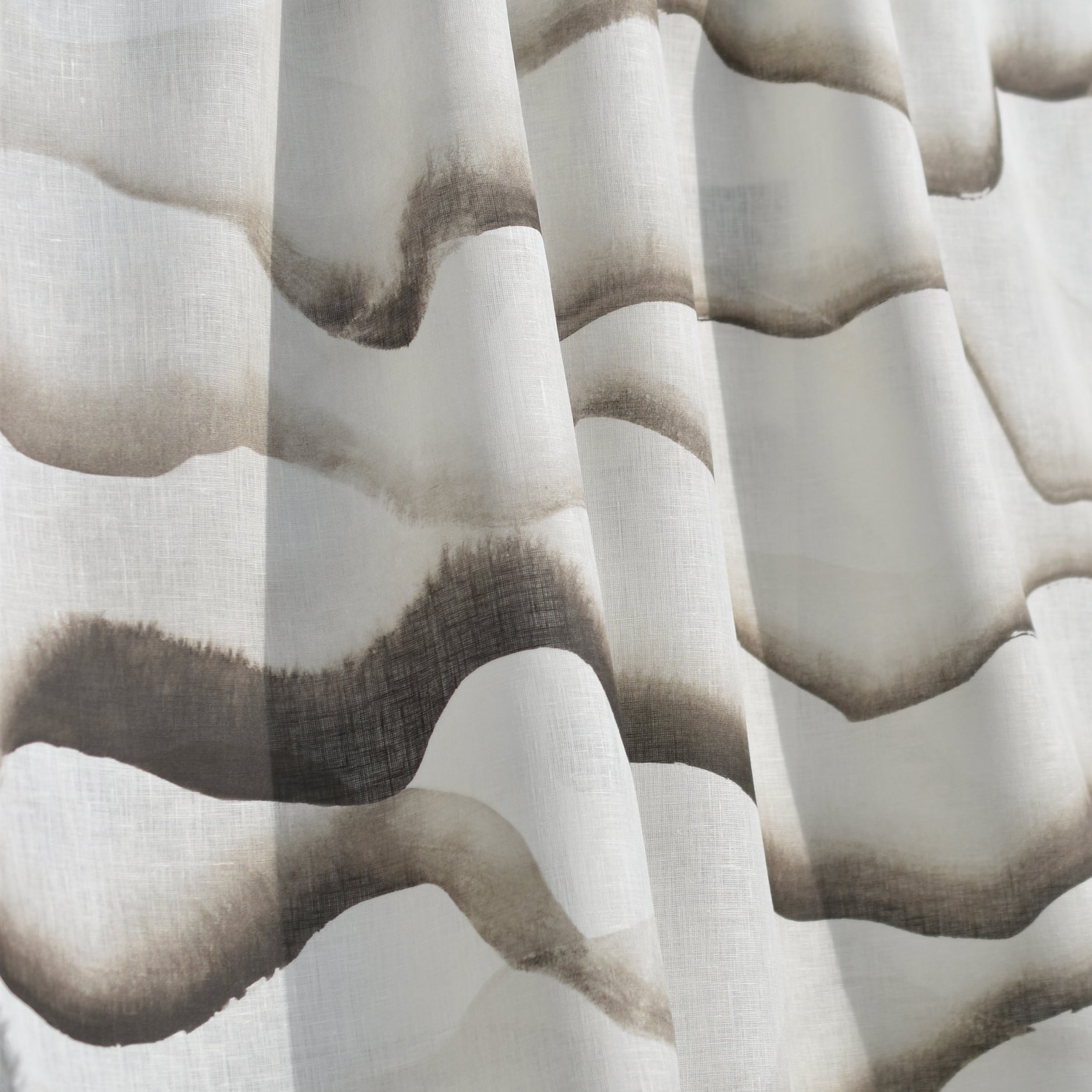 Close-up of textured fabric with wavy pattern