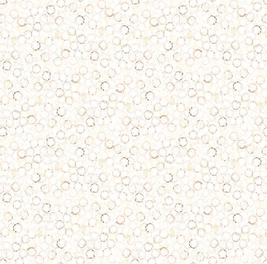 Brown neutral circle pattern on white background