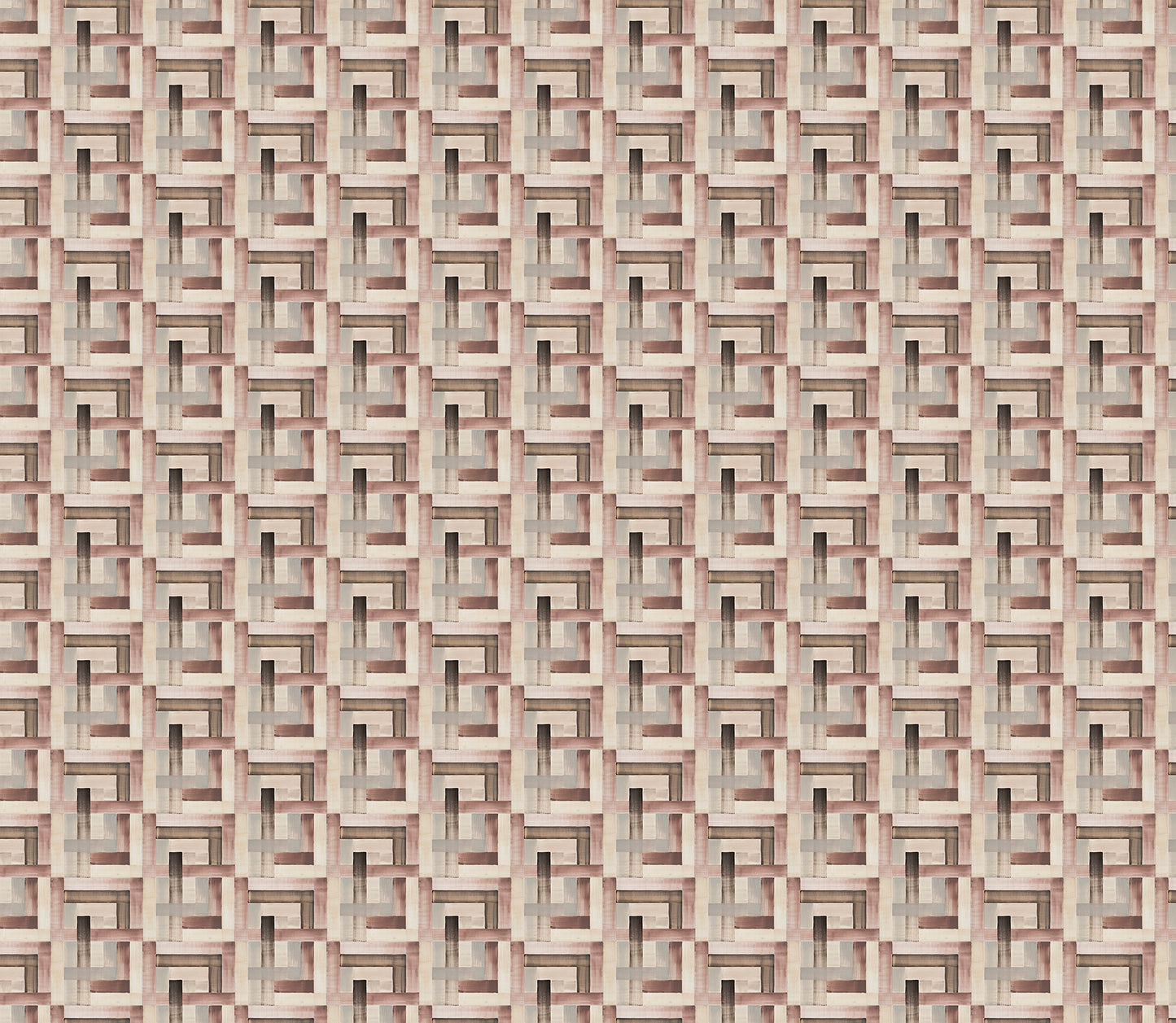 Geometric pattern in shades of brown.