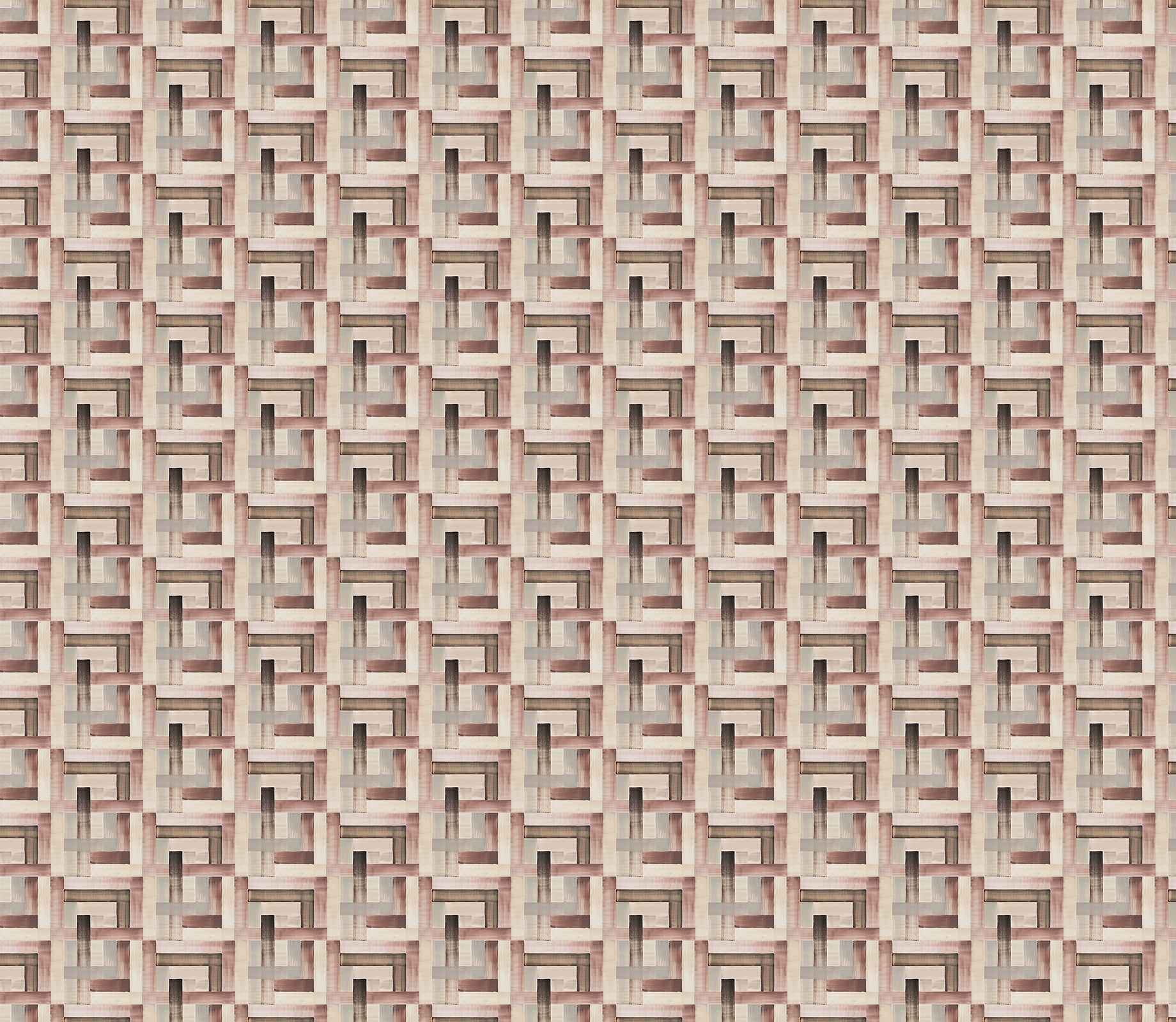 Geometric pattern in shades of brown.