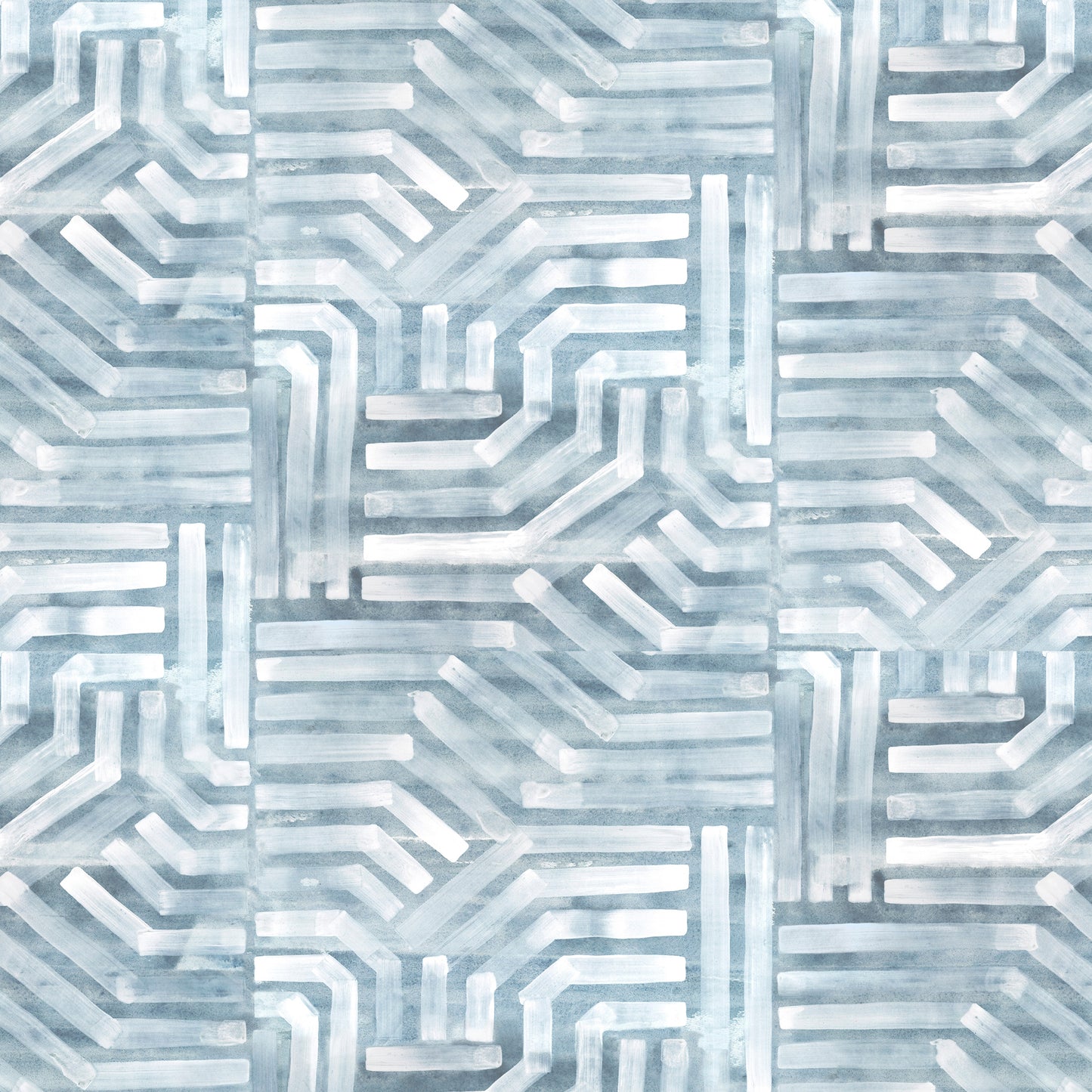 Geometric pattern with lines in light blue