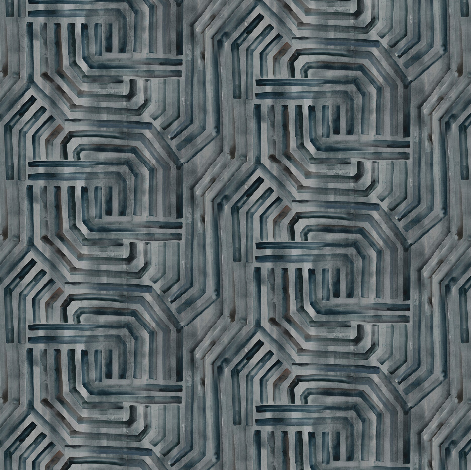 Geometric patterned lines in gray tones
