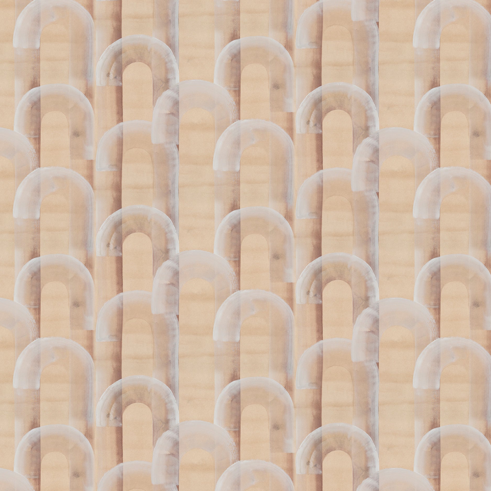 Pattern arches on beige background