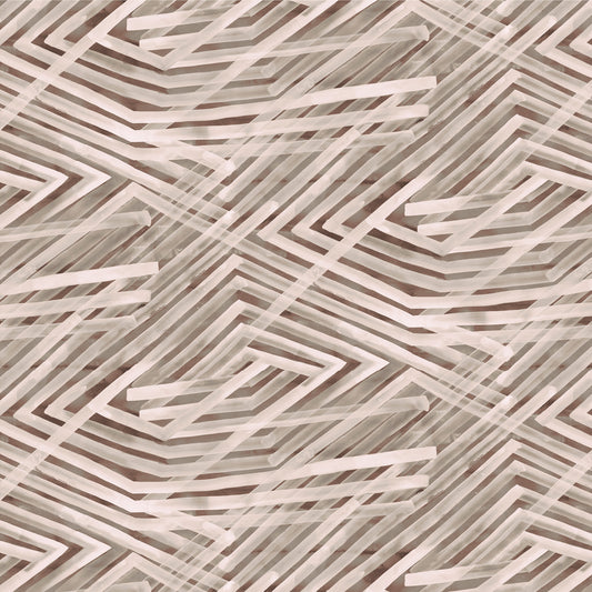 Geometric pattern with  lines in beige and brown tones