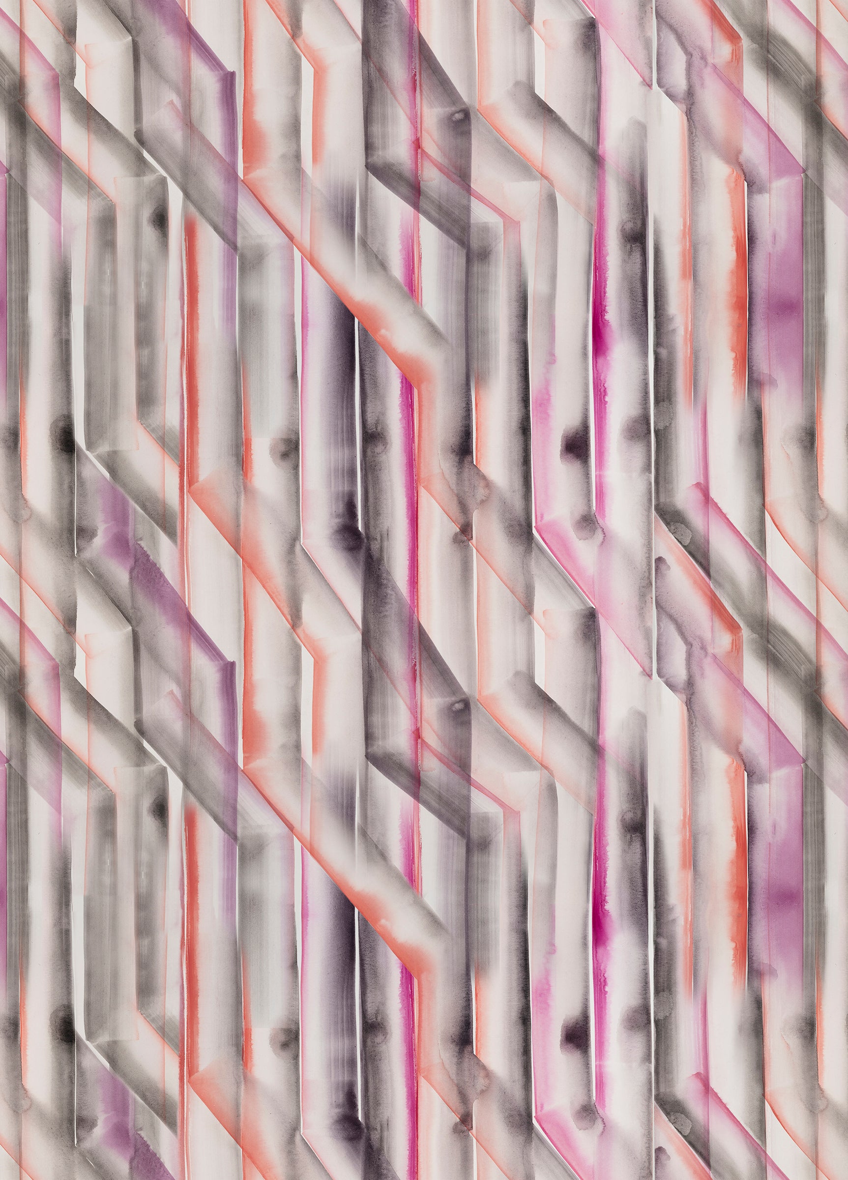 Abstract geometric pattern with pink and gray colors