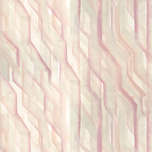 Pastel pink and white geometric pattern