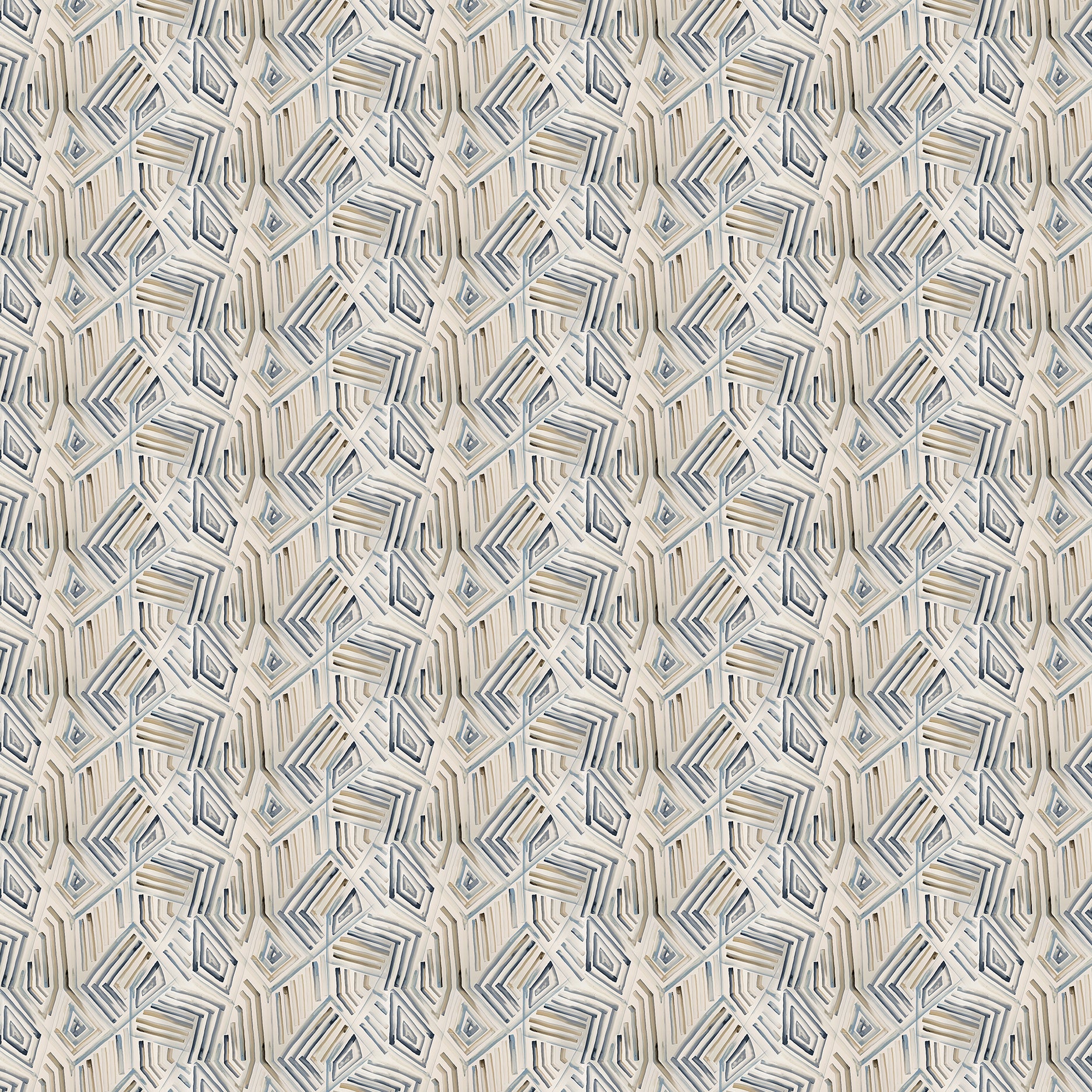 Blue and grey textured fabric