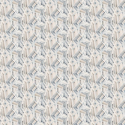 Geometric pattern in blue and grey