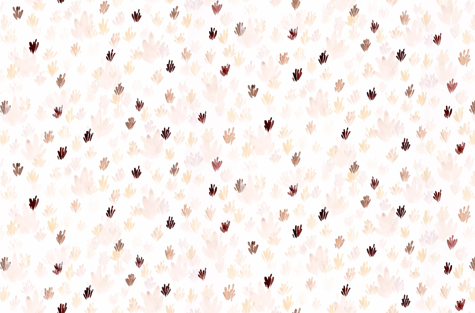 Small flowers in brown on white background