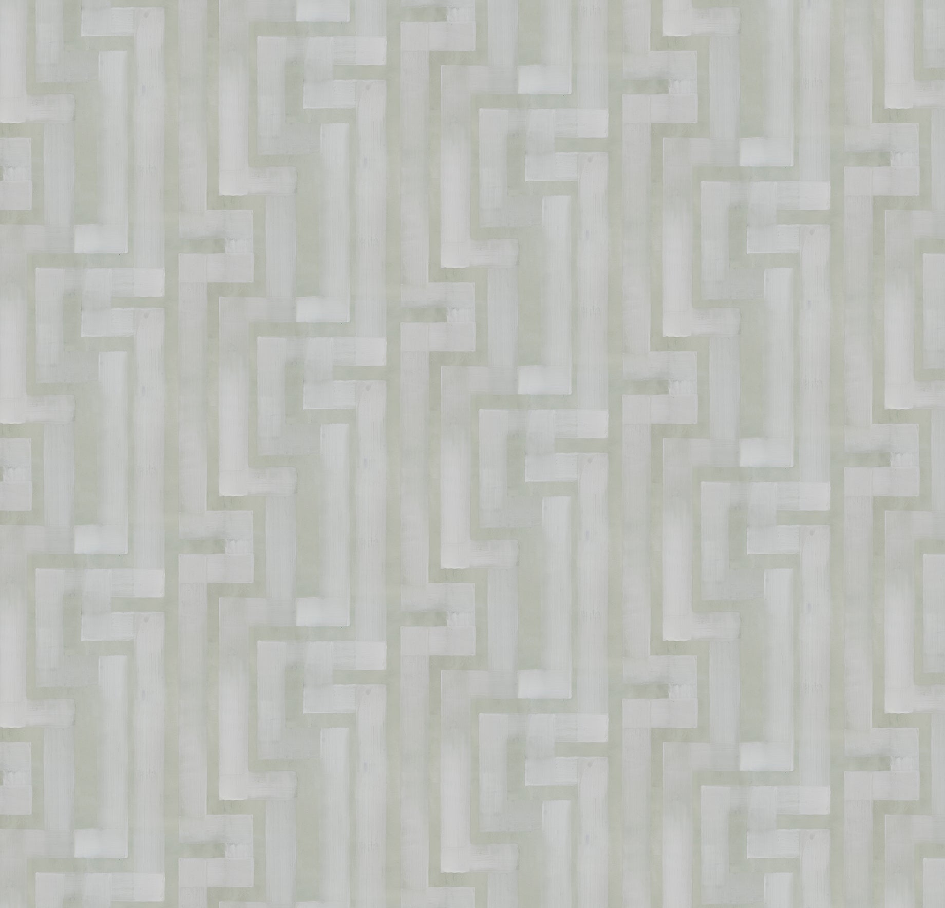 White geometric zigzag lines on light green background