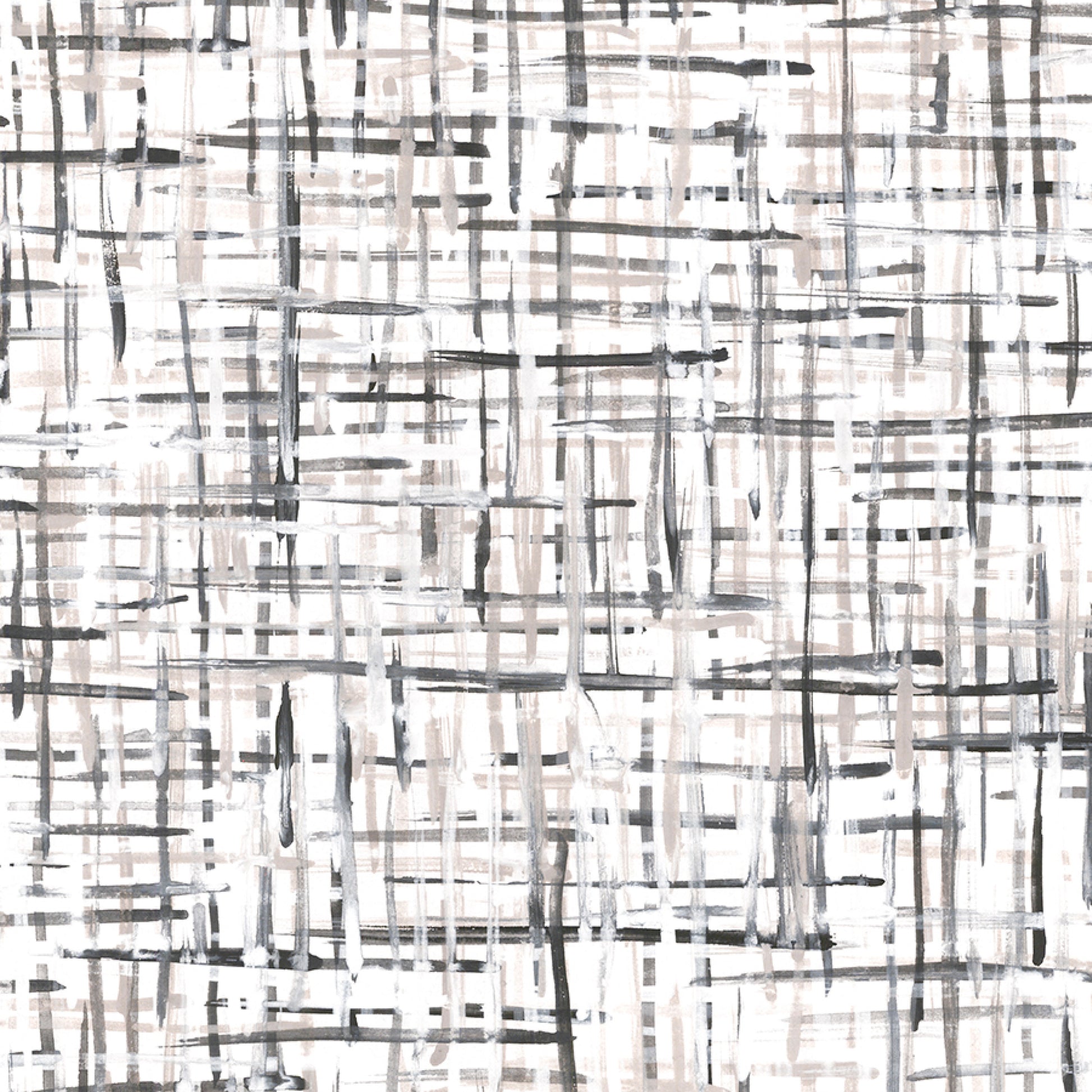 Abstract pattern of black and gray lines on a white background