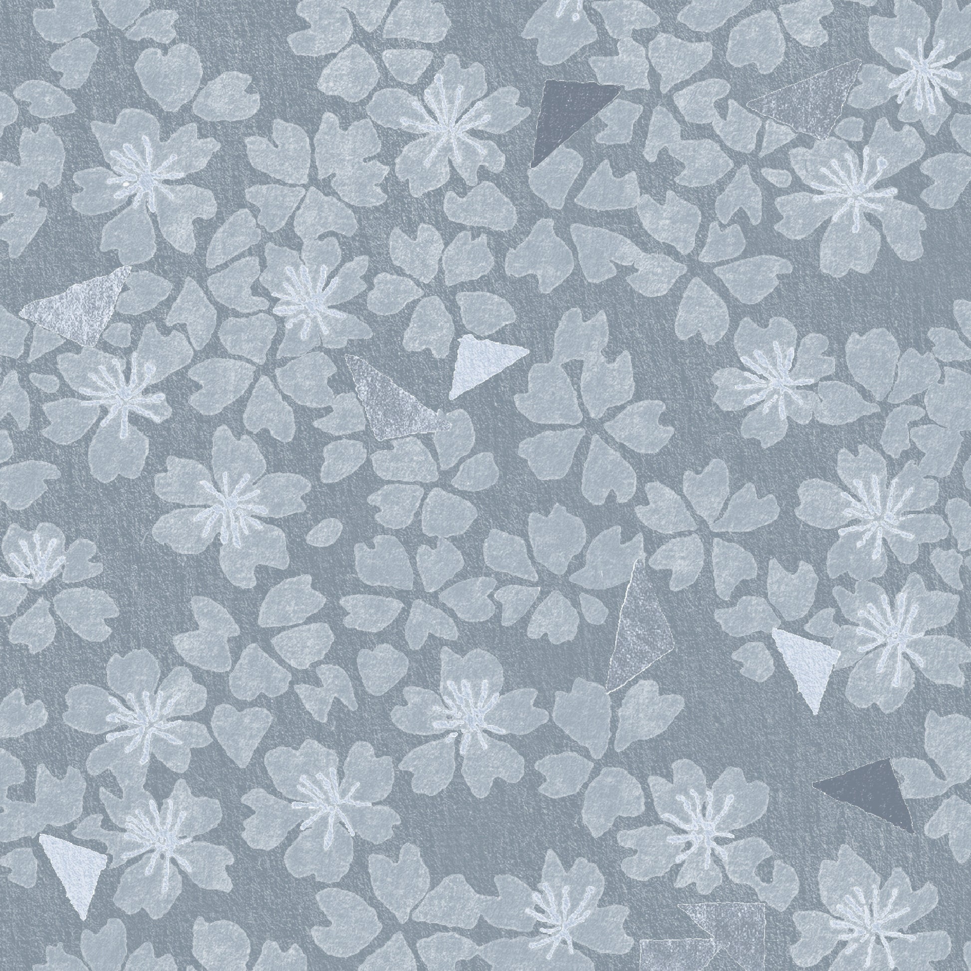 Floral pattern on a light blue background