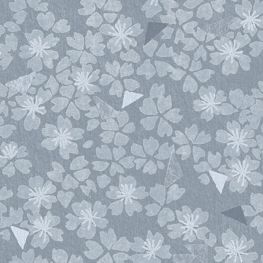 Floral pattern on a light blue background