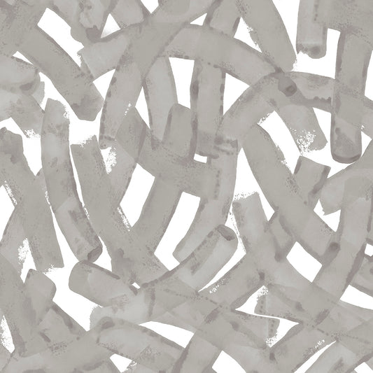 Pattern of gray abstract shapes on a white background