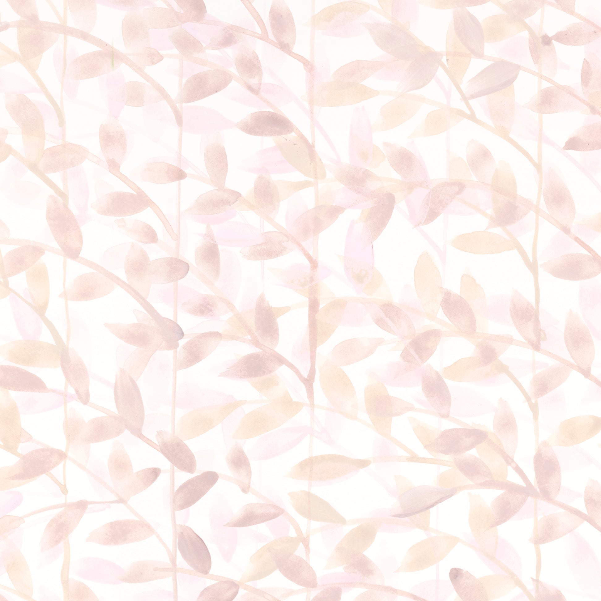 Light pink leaf pattern on a white background